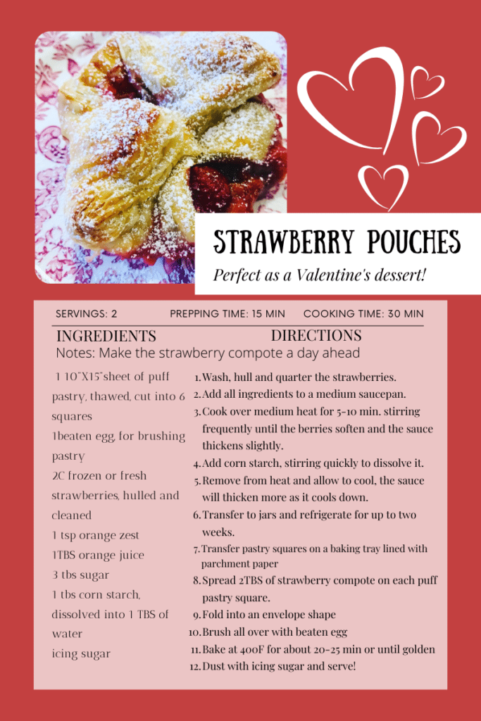 Strawberry Pouches recipe